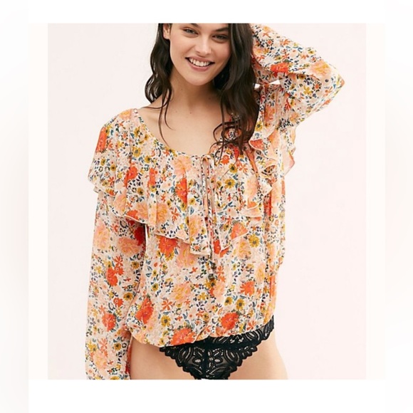 Free People Floral Top - Picture 2 of 7